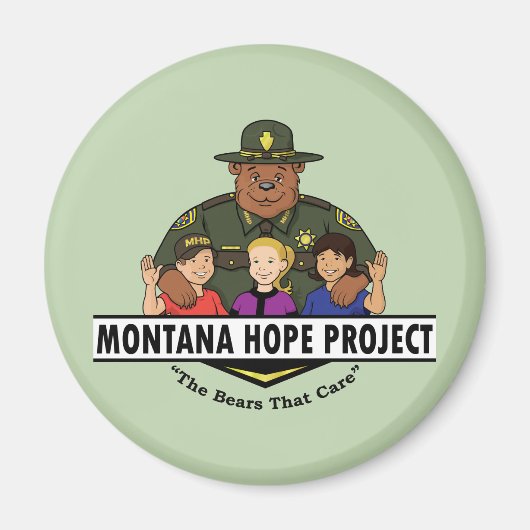 Aimant du projet Montana Hope (turquoise) (Devant)