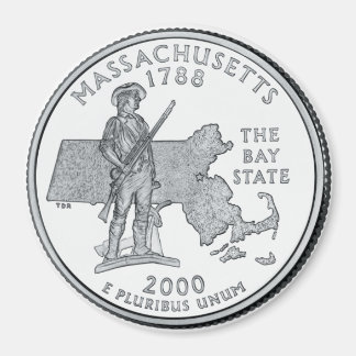Aimant du quartier d'état du Massachusetts 2000