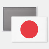 Aimant du rectangle du drapeau national du Japon (Recto/Verso)