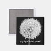 Aimant du réfrigérateur Dandelion (Recto/Verso)