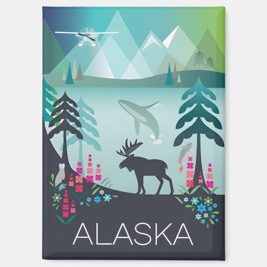 Aimant du réfrigérateur de l'Alaska (Recto)