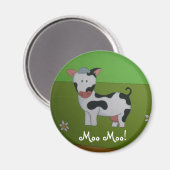 Aimant du réfrigérateur de vache (Recto/Verso)
