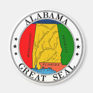 Aimant du sceau d'état de l'Alabama