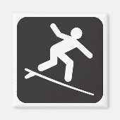 Aimant du symbole de surf (Devant)