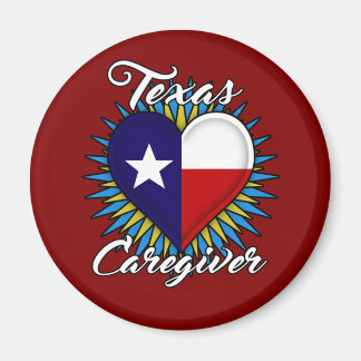 Aimant du Texas Caregiver (arrière - plan du marro
