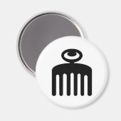 Aimant Duafe | Symbole Adinkra pour la beauté féminine (Recto/Verso)