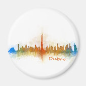 Aimant Dubai Skyline Cityscape Emirates v3 (Devant)