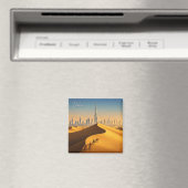 Aimant Dubai Skyline Desert Camels Travel (In Situ (Lave-vaisselle))