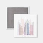 AIMANT DUBAI SKYLINE POSTER PASTEL (Recto/Verso)