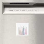 AIMANT DUBAI SKYLINE POSTER PASTEL (In Situ (Lave-vaisselle))