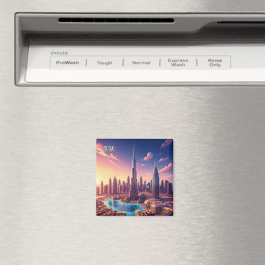 Aimant Dubaï Skyline Travel (In Situ (Lave-vaisselle))