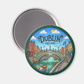 Aimant Dublin Irlande (Recto/Verso)