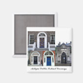 Aimant Dublin Irlande, Portes antiques (Recto/Verso)