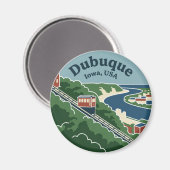 Aimant Dubuque États-Unis (Recto/Verso)