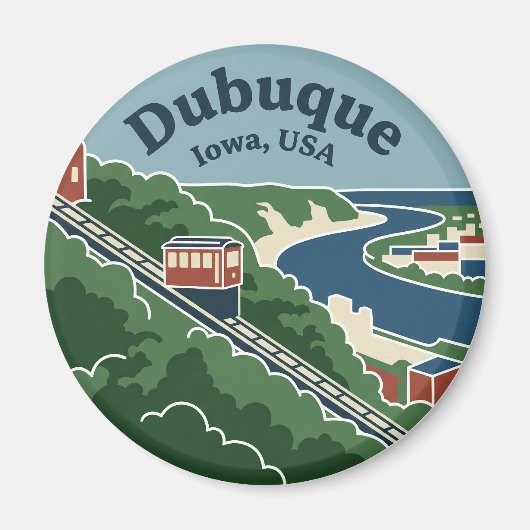 Aimant Dubuque États-Unis (Devant)