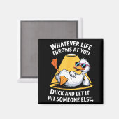 Aimant Duck Lover Funny Quote For Men Women Boys Kids Gra (Recto/Verso)