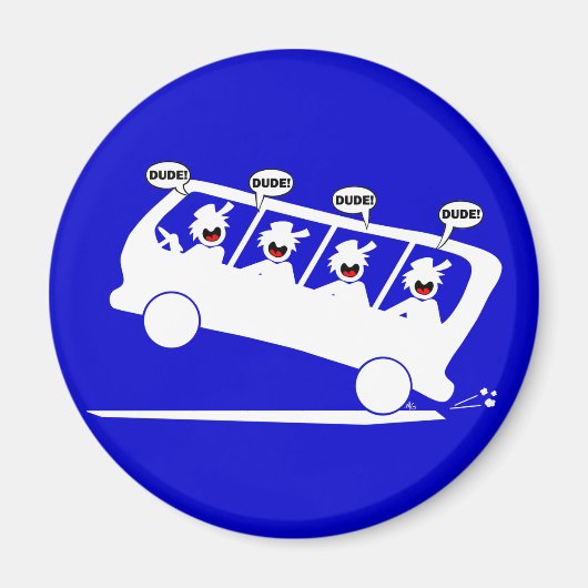 Aimant DUDES en transit-1 (Devant)