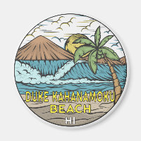 Duke Kahanamoku Beach Hawaii Vintage