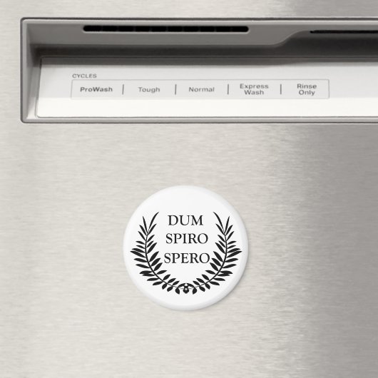 Aimant dum spiro spero, expression latine (In Situ (Lave-vaisselle))