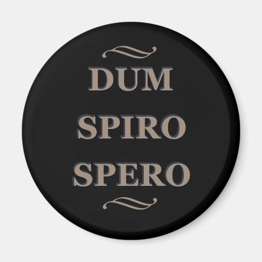 Aimant dum spiro spero While I breathe, I hope (Devant)
