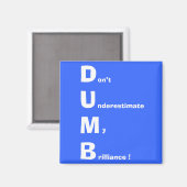 Aimant DUMB (blanc) (Recto/Verso)