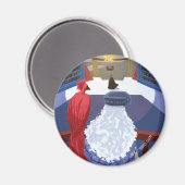 Aimant Dumbledore & Fawkes sur Balcon (Recto/Verso)