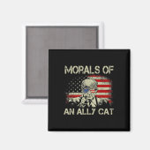 Aimant D'Un Chat Allié Drôle Trump 2024 (Recto/Verso)