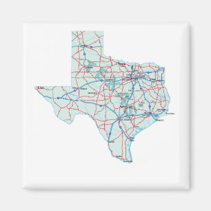Aimant d'un état à un autre de carte du Texas