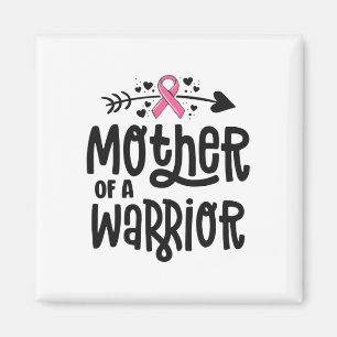 Aimant D'une famille de guerriers Ruban rose cancer du se