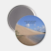 Aimant Dunes de sable du lac Silver, Mears, Michigan Magn (Recto/Verso)