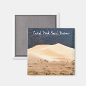 Aimant Dunes de sable rose corail (Recto/Verso)