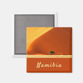 Aimant Dunes rouges de Namibie de Sossusvlei photo avec t (Recto/Verso)
