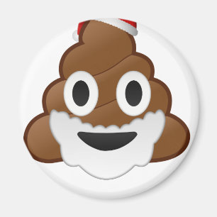 Aimant Dunette drôle Emoji de Père Noël de Noël