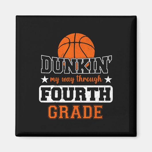 Aimant Dunking My Way À travers le basket-ball de 4e anné (Devant)