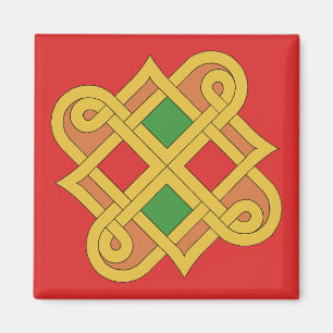 Aimant Durrow Knotwork 2016 Rouge et Vert