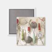 Aimant d'ustensiles de cuisine vintages (Recto/Verso)