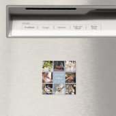 Aimant Dusty Blue Mariage Photo Collage Merci (In Situ (Lave-vaisselle))