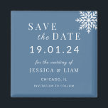 Aimant Dusty Blue Winter Wedding Enregistrer la date<br><div class="desc">Annoncez votre journée spéciale en style avec notre **Dusty Blue Winter Wedding Save the Date Magnet**. Parfait pour les mariages d'hiver, cet élégant aimant présente un design bleu poussiéreux et serein qui saisit la magie de la saison. Entièrement personnalisable, vous pouvez le personnaliser avec vos noms, date mariage, adresse de...</div>