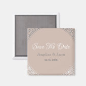 Aimant Dusty Rose Wedding Enregistrer La Date Invitation (Recto/Verso)