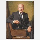 Aimant Dwight Eisenhower Président Portrait de la Maison  (Recto)