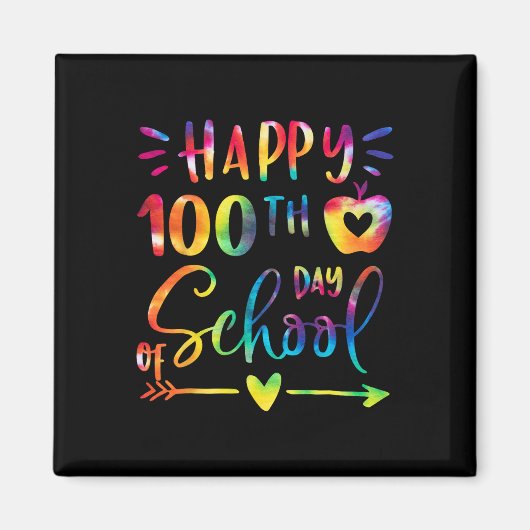 Aimant Dye Happy 100H Jour De L'École Enseignants Sudens (Devant)