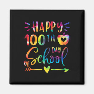 Aimant Dye Joyeux 100ème Jour D'Enseignants Étudiants Ki