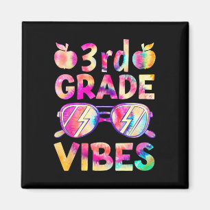Aimant Dye Vibes 3e année Enseignant Premier jour de reto