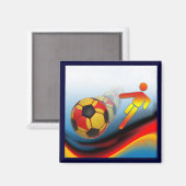 Aimant Dynamique du football et du football (Recto/Verso)