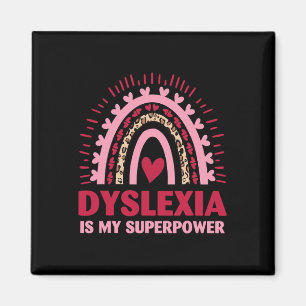 Aimant Dyslexie Rétro Est Ma Lecture Dyslectique Superpui