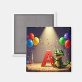 Aimant E4MA Kids Collection: Alligator Andy - Celebration (Recto/Verso)