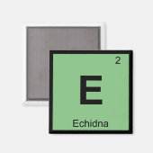 Aimant E - Echidna Symbole du tableau périodique de la ch (Recto/Verso)