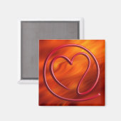 Aimant e m a i l 4 y o u | rouge feu (Recto/Verso)