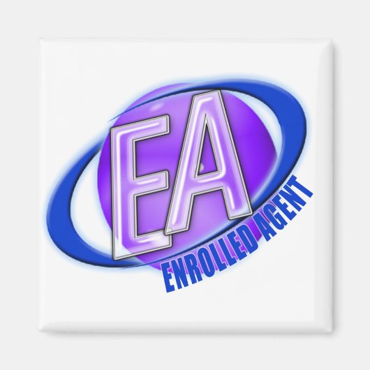 AIMANT EA ORB SWOOSH LOGO - ENROLLED AGENT (Devant)