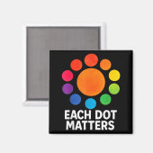 Aimant Each Dot Matters Polka Dot Lover Happy Dot Day (Recto/Verso)